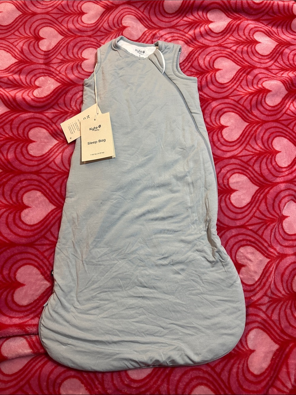 Kyte Baby Sleep Bag Slate Size Small 1.0 TOG Bamboo Sleep Sack NEW